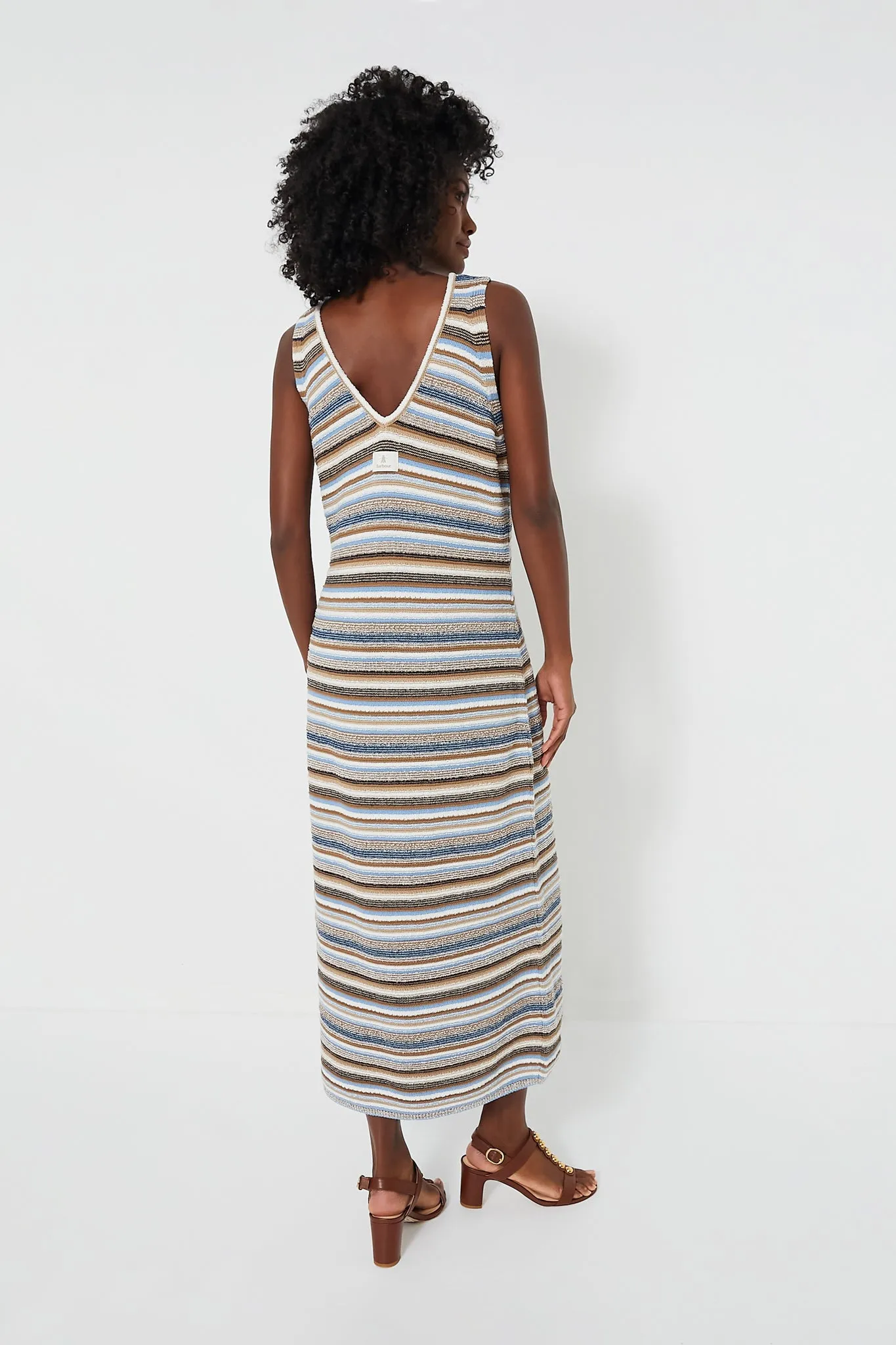 Multi Blakeney Midi Knitted Dress