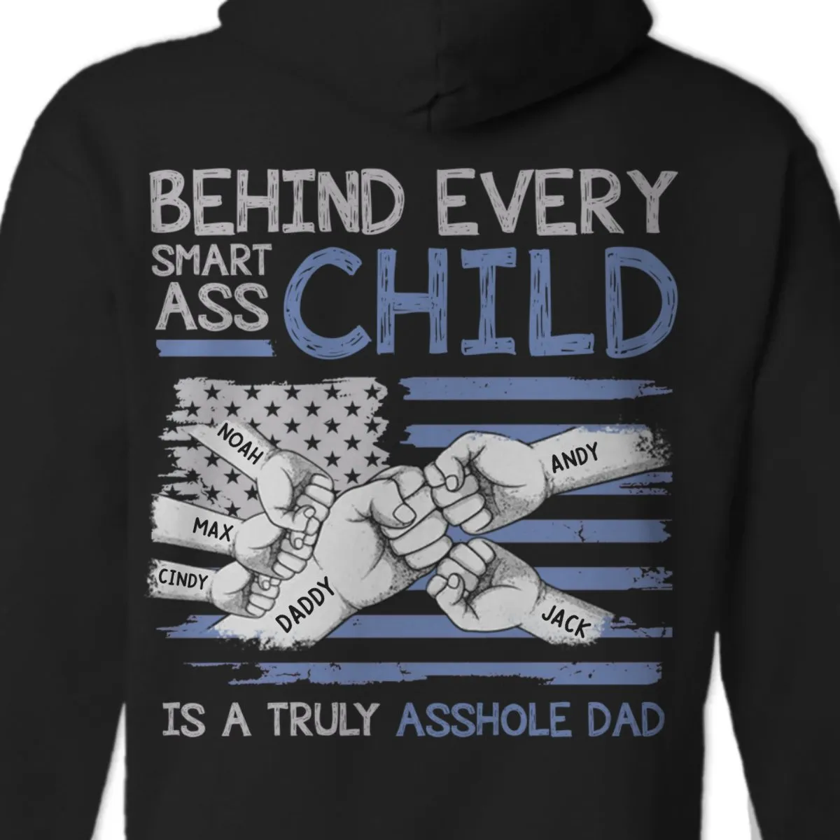 My Dad Taught Me Everything He Knows - Family Personalized Custom Back Printed Unisex T-shirt, Hoodie, Sweatshirt - Father's Day, Gift For Dad