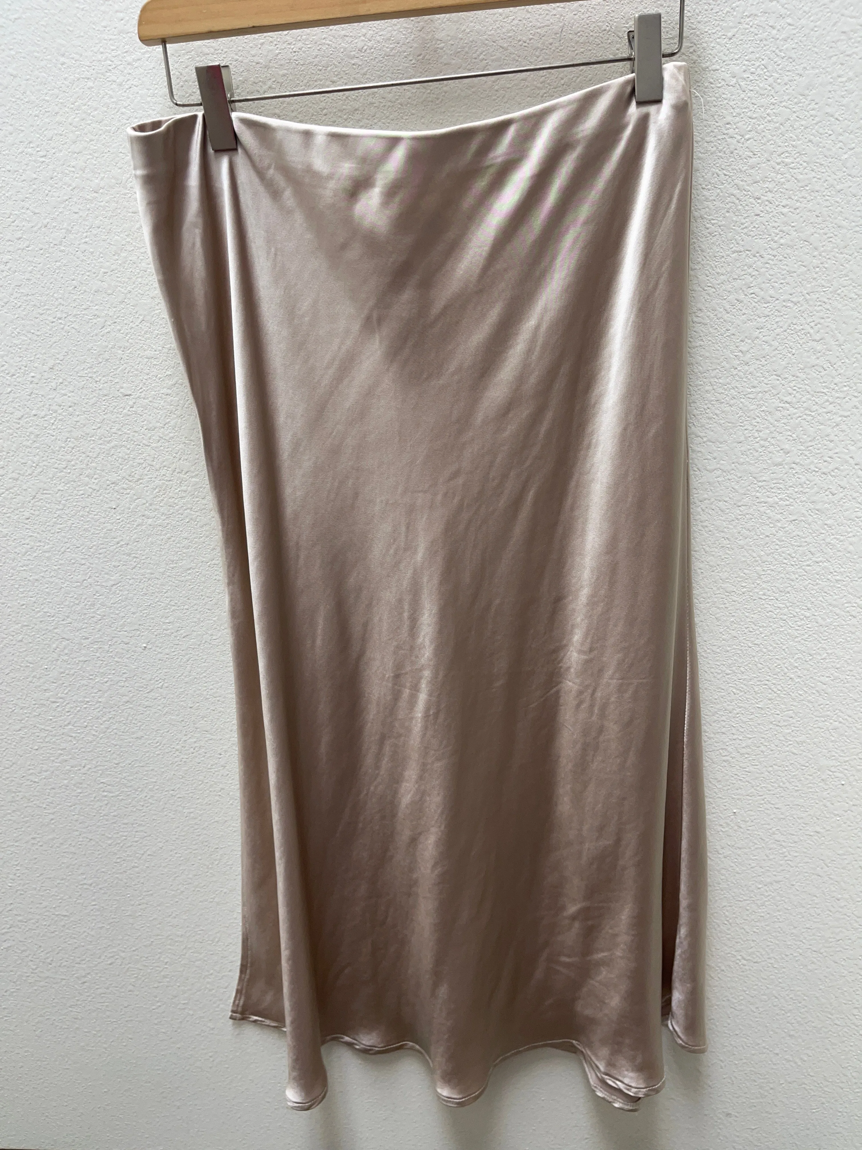 My Way Satin Midi Skirt