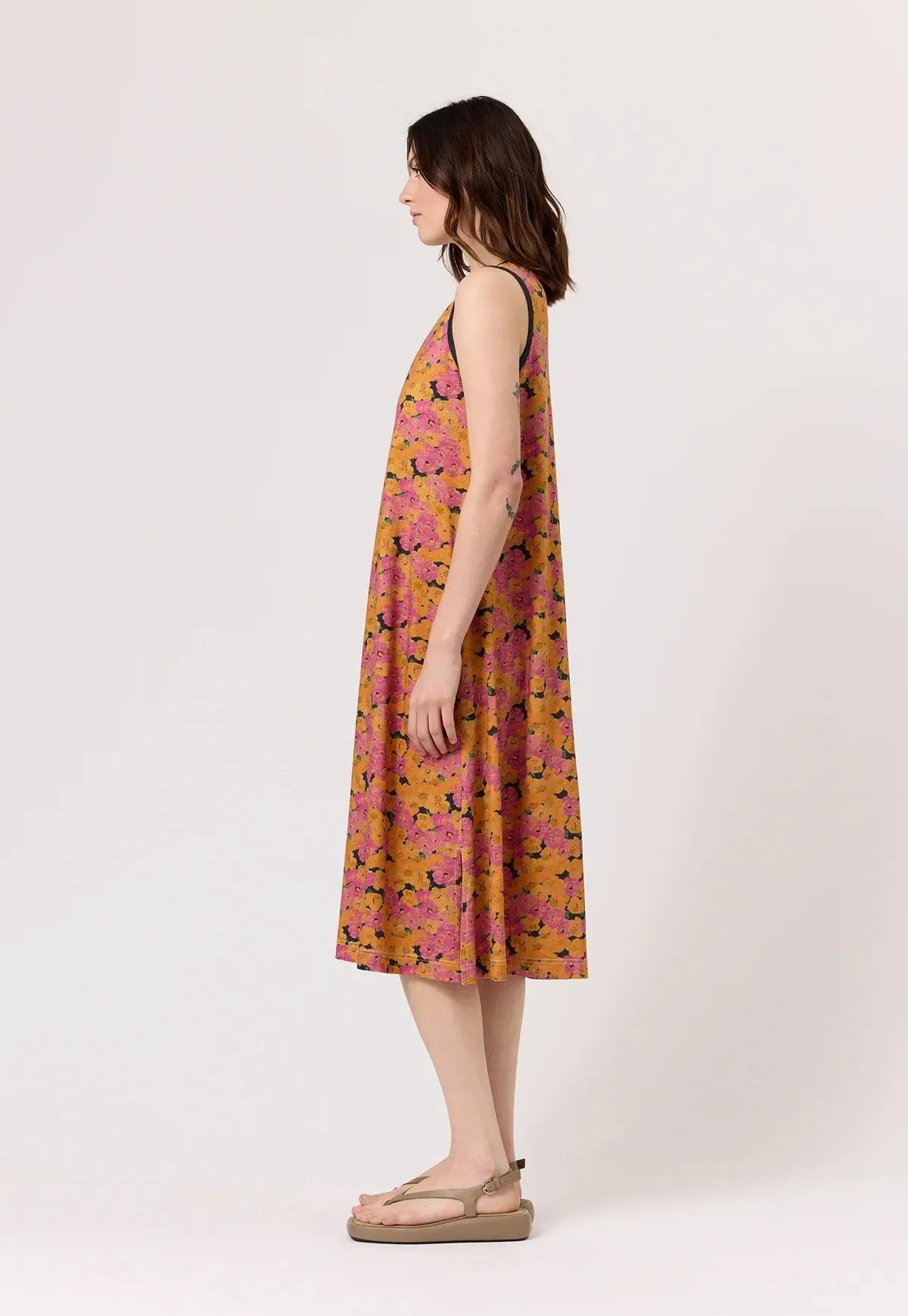 Nancybird Wren Tank Dress in Sunset Floral