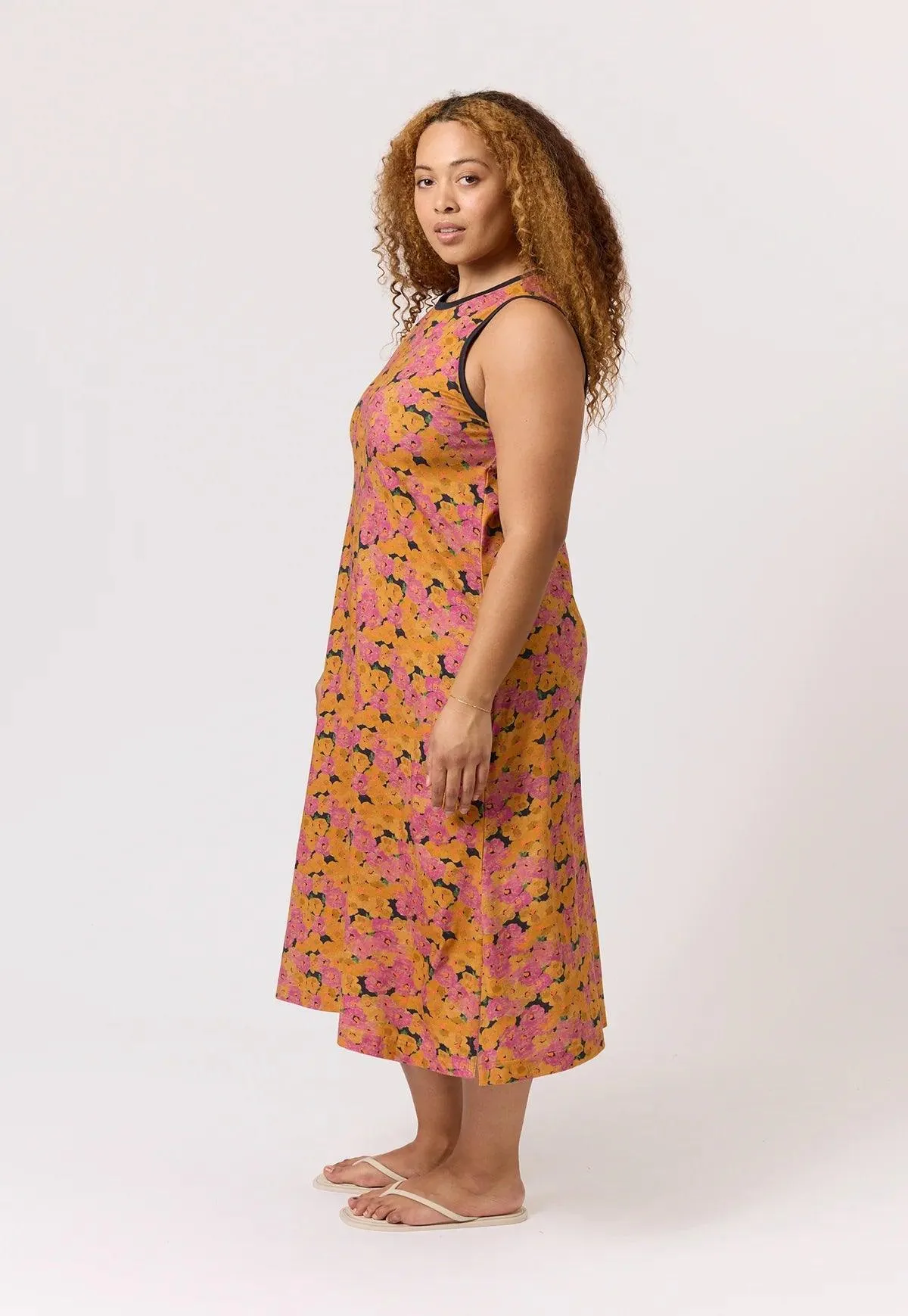 Nancybird Wren Tank Dress in Sunset Floral