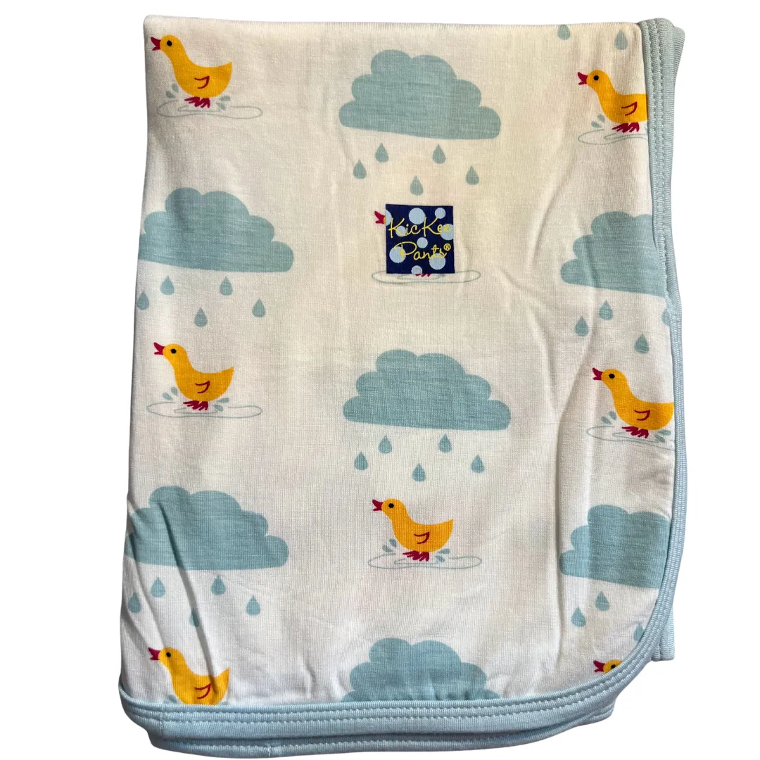 Natural Puddle Duck Swaddle Blanket