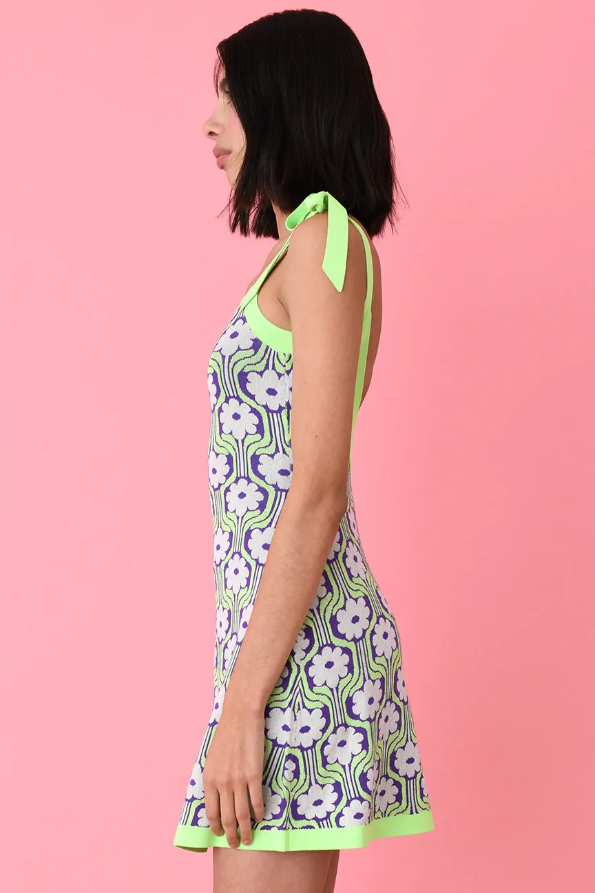 Neon Floral Camisole Dress