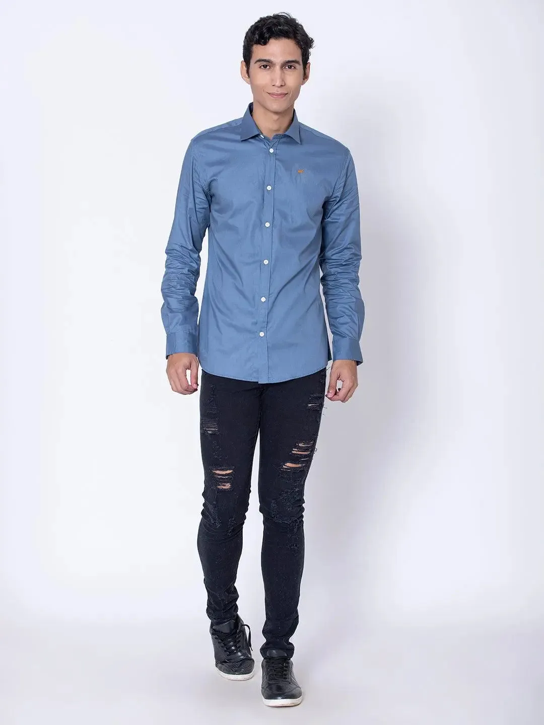 Ocean Blue Casual Shirt