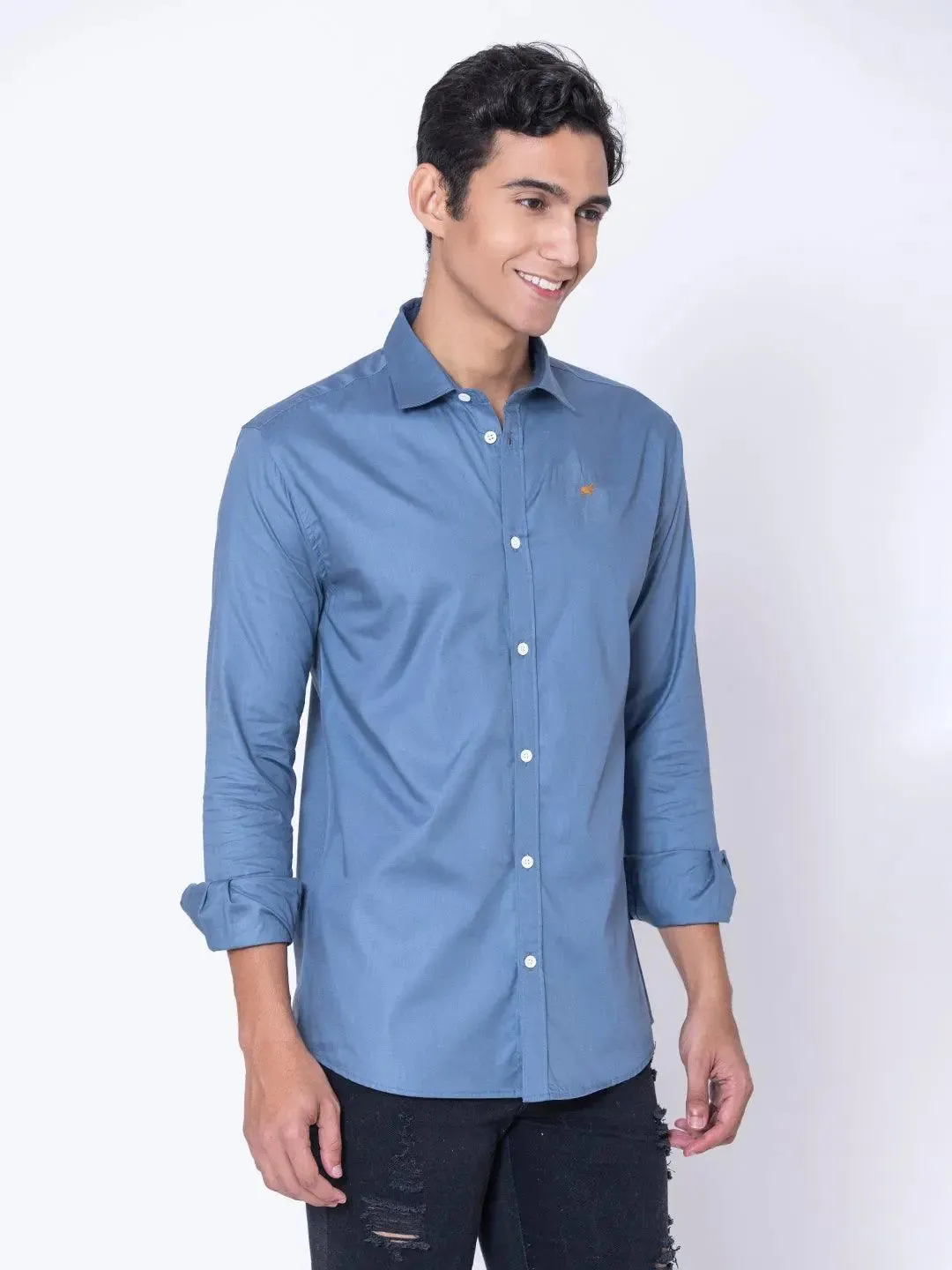 Ocean Blue Casual Shirt