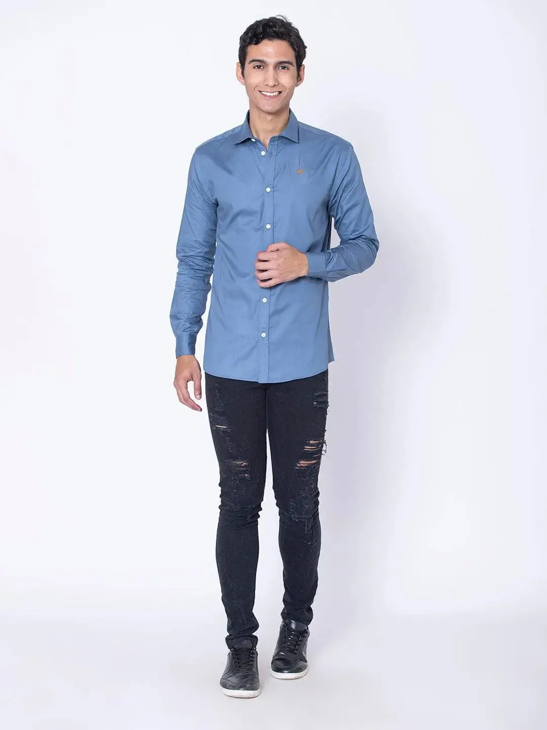 Ocean Blue Casual Shirt