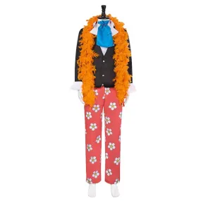 One Piece Brook Two Years Later Black Suit Party Carnival Halloween Cosplay Costume