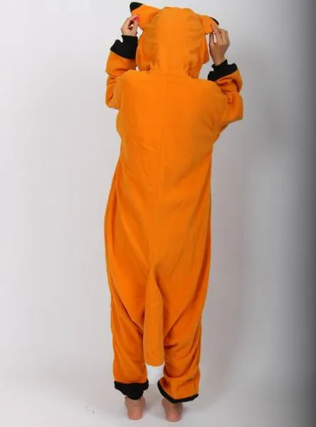 ORANGE FOX ANIMAL COSPLAY PAJAMAS ONESIE WOMEN SLEEPWEAR