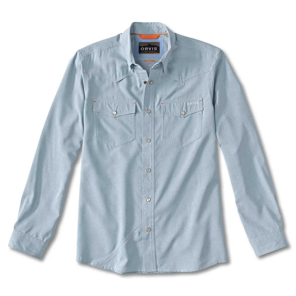 Orvis Patterned Tech Chambray Western Shirt