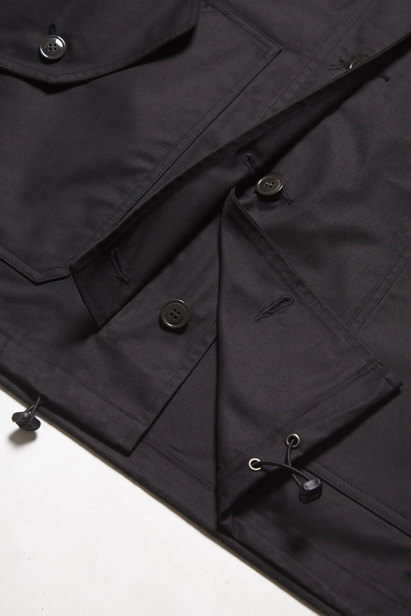 Outstanding & Co. - RAF Short Hooded Parka - Black