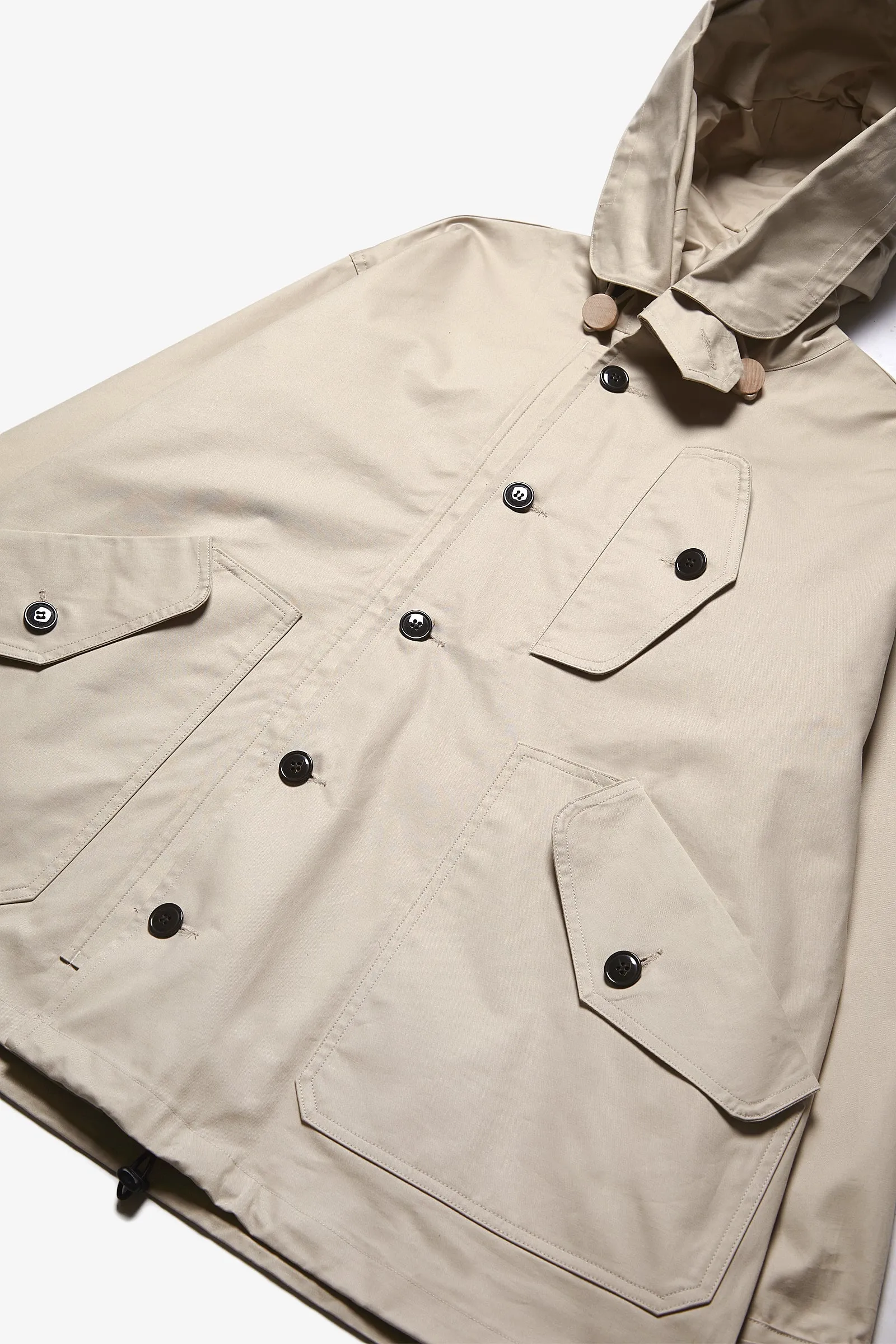 Outstanding & Co. - RAF Short Hooded Parka - Cream