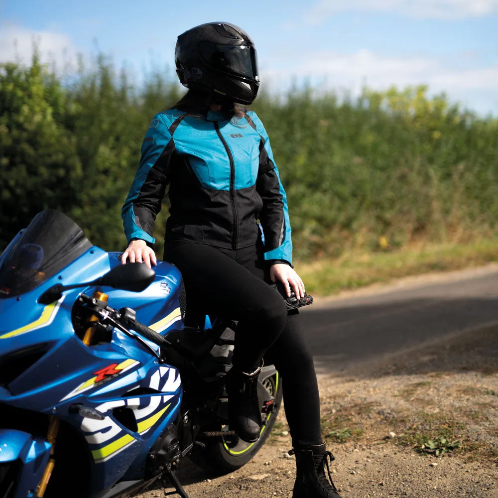 Oxford Iota 1.0 Teal Stylish & Protective Women's Riding Gear jacket