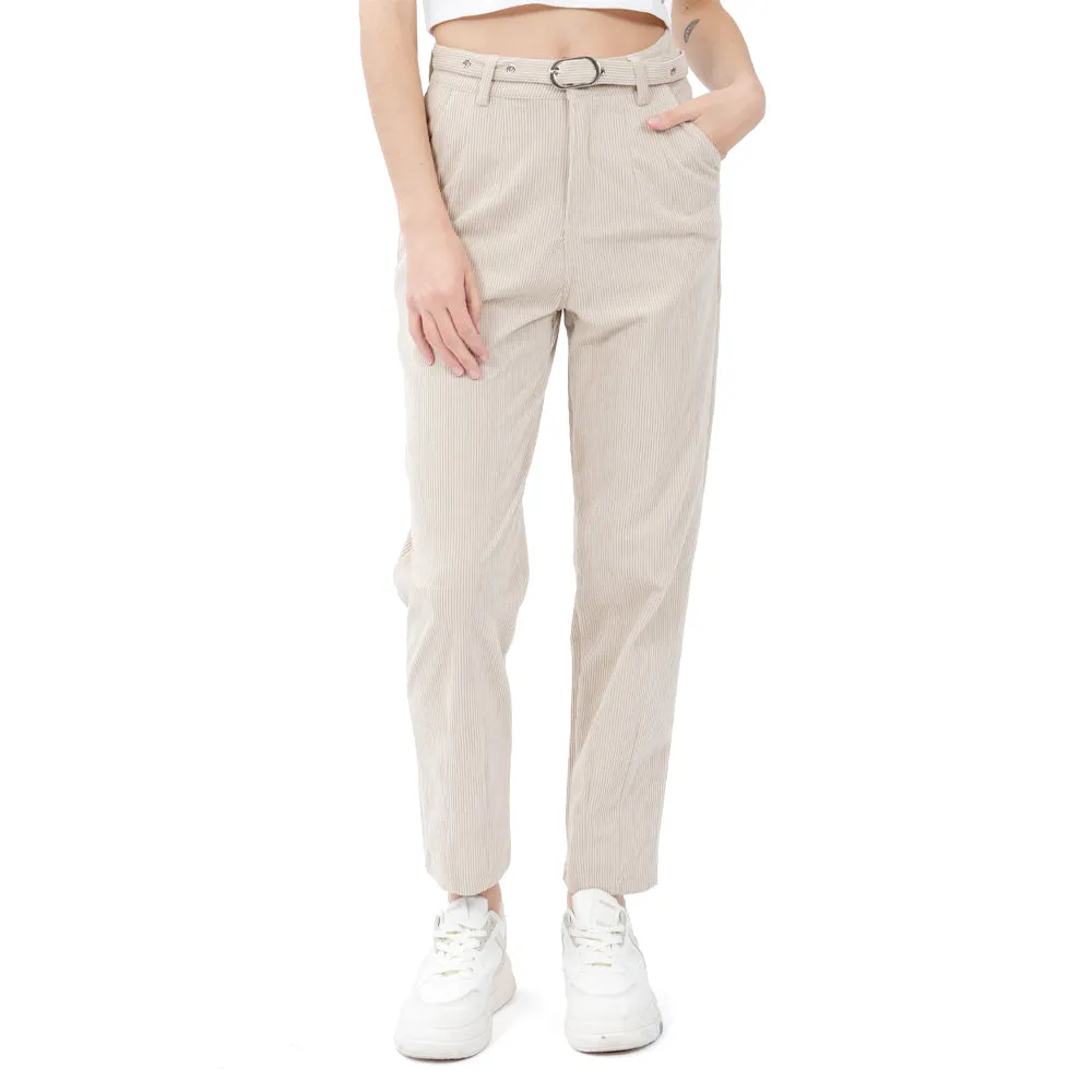 PANTALÓN PARA MUJER CORDUROY FASHION WITH BELTS FOREVER 21