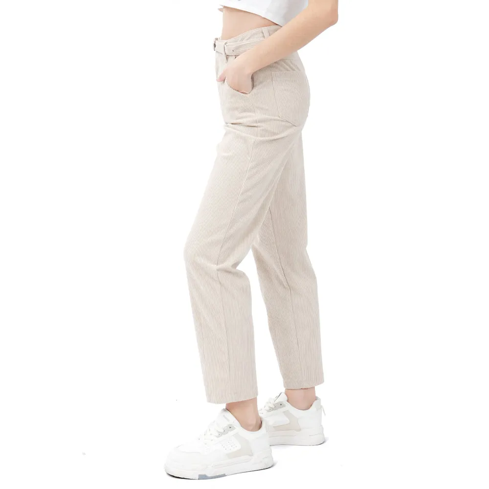 PANTALÓN PARA MUJER CORDUROY FASHION WITH BELTS FOREVER 21