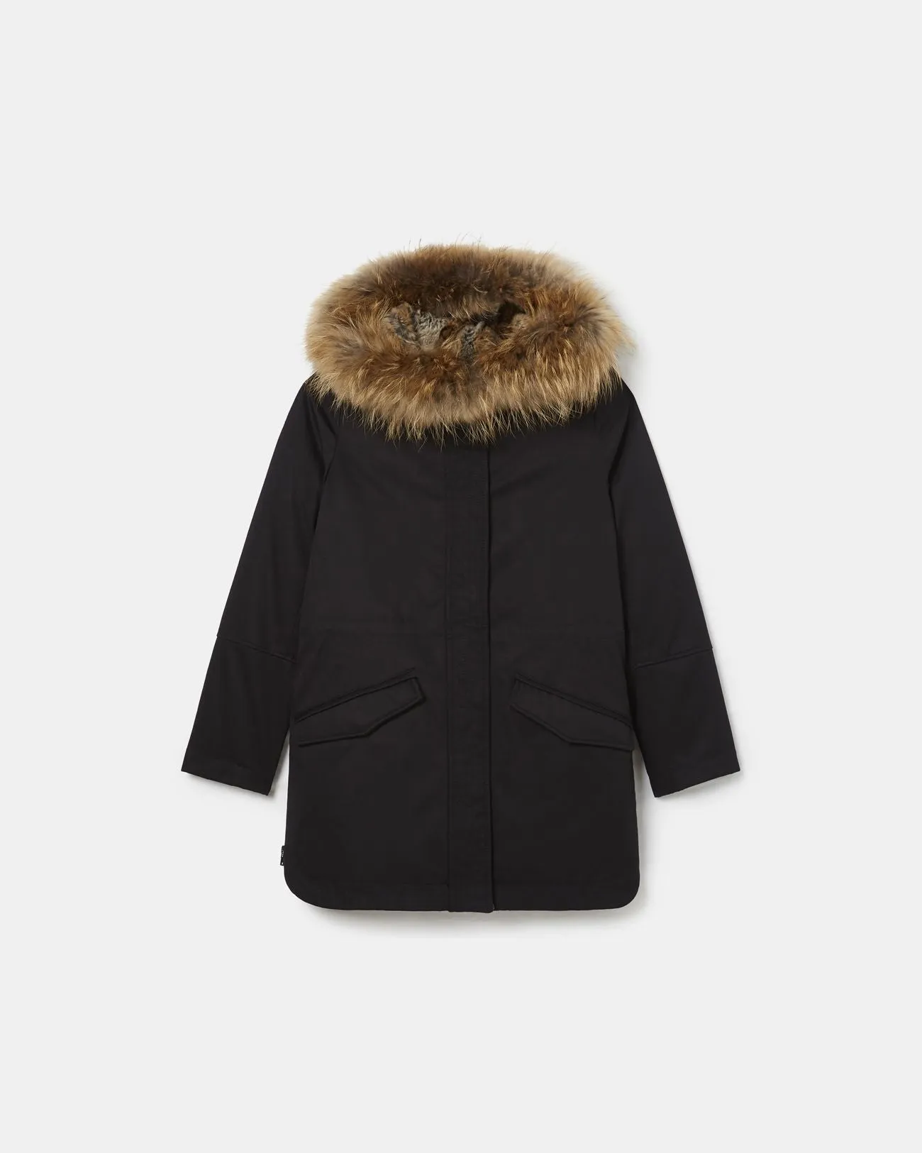 Parka Mi-Longue Noir