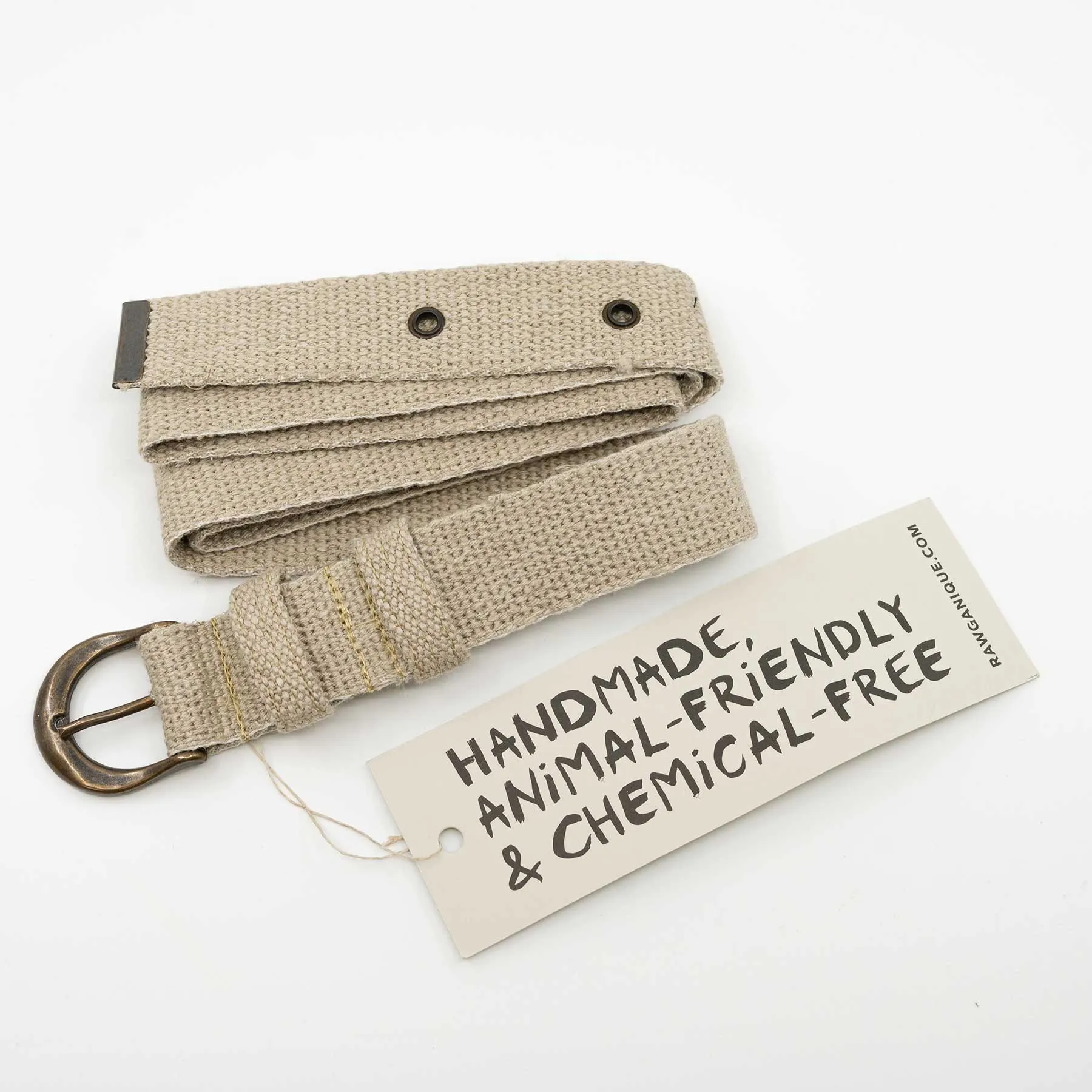 PASCAL 100% Organic Hemp Webbing Belt