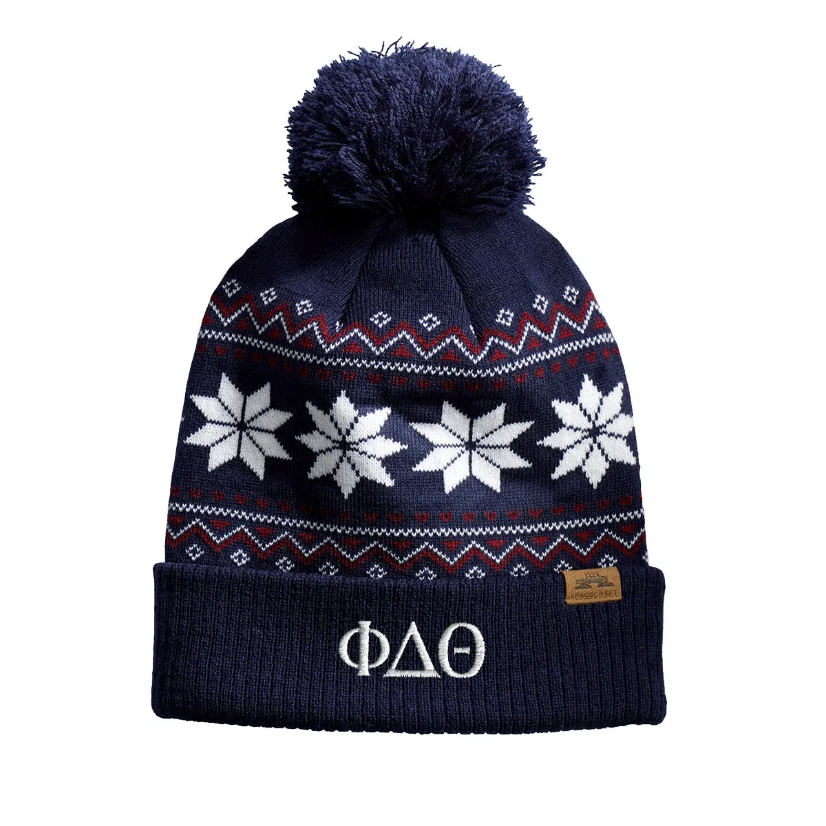 Phi Delt Knitted Pom Beanie