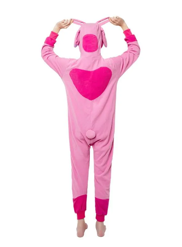 PINK CARTOON ONESIE PAJAMA POWDER PUDDING SHI DIZAI