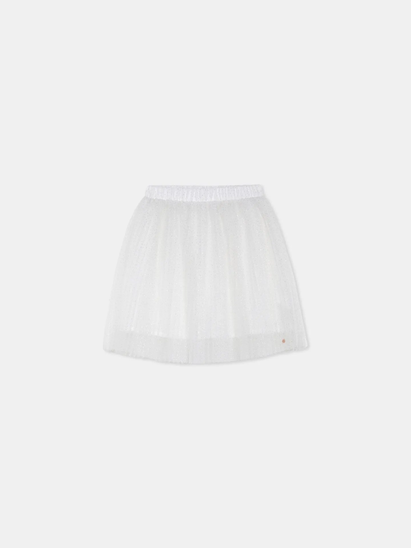 Pleated Glitter Tule Skirt