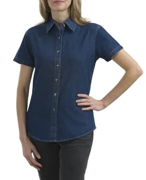 Port & Company - Ladies Short Sleeve Value Denim Shirt.  LSP11