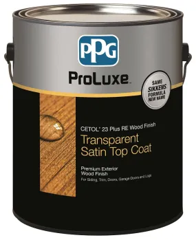 PPG Proluxe Cetol RE SIK43085/01 Wood Finish, Transparent, Teak, Liquid, 1 gal, Can :EA: QUANTITY: 1