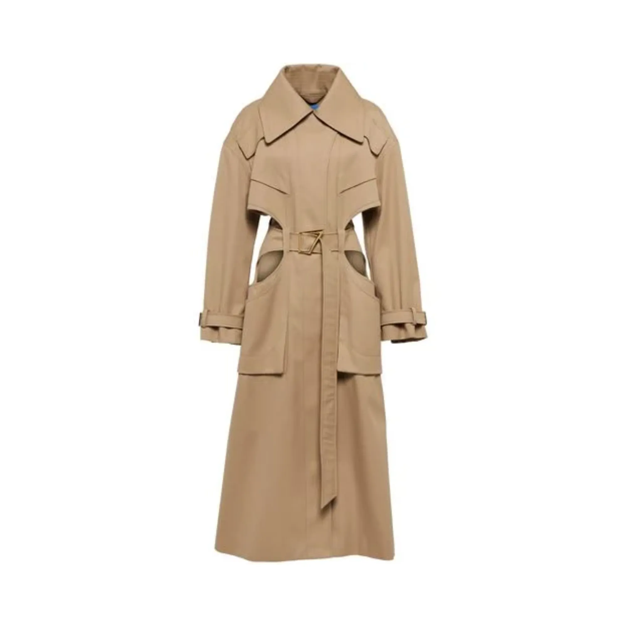 Pre Order:  Waist Cutout Belted Trench Coat