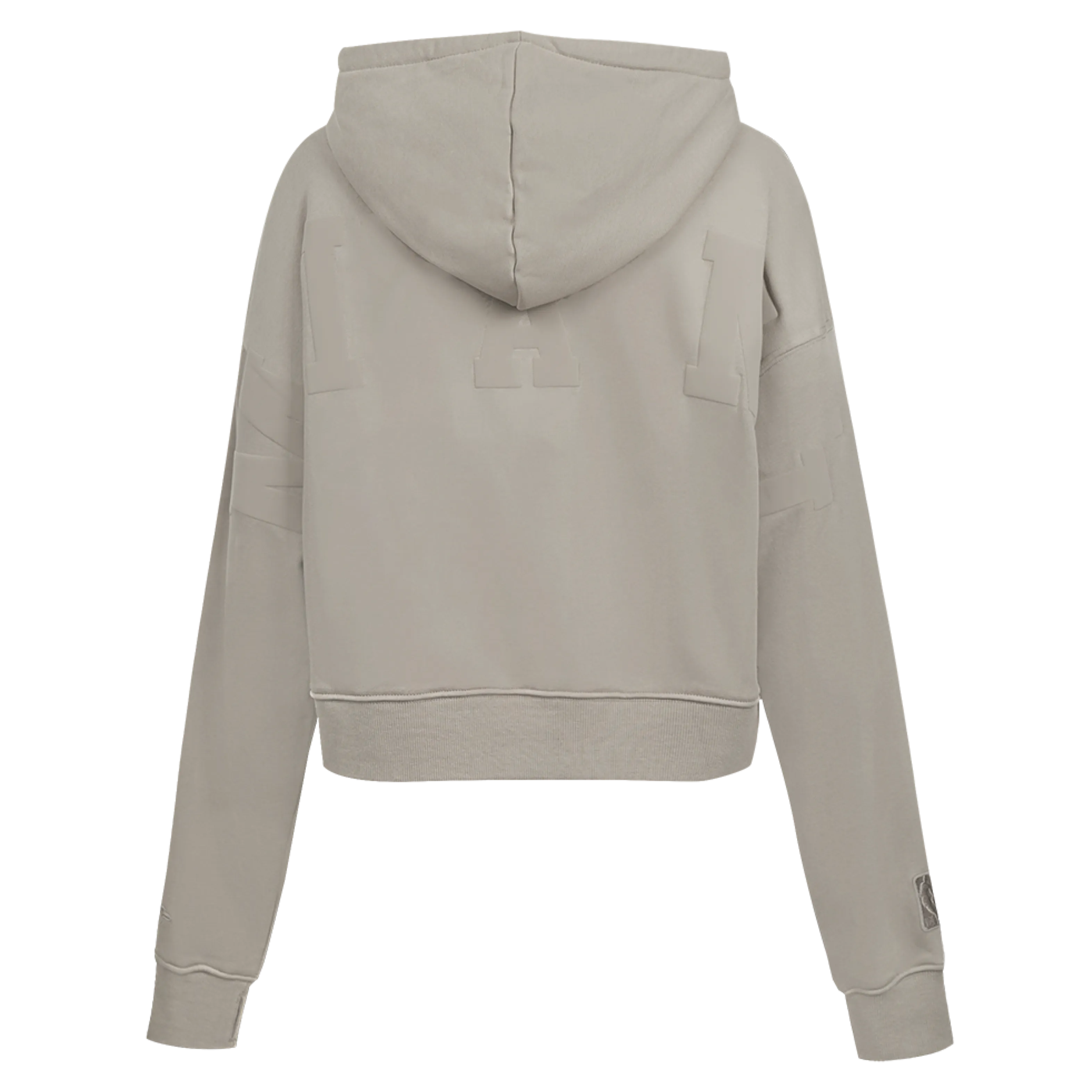 Pro Standard Miami HET Wingspan Crop Women's Taupe Hoodie