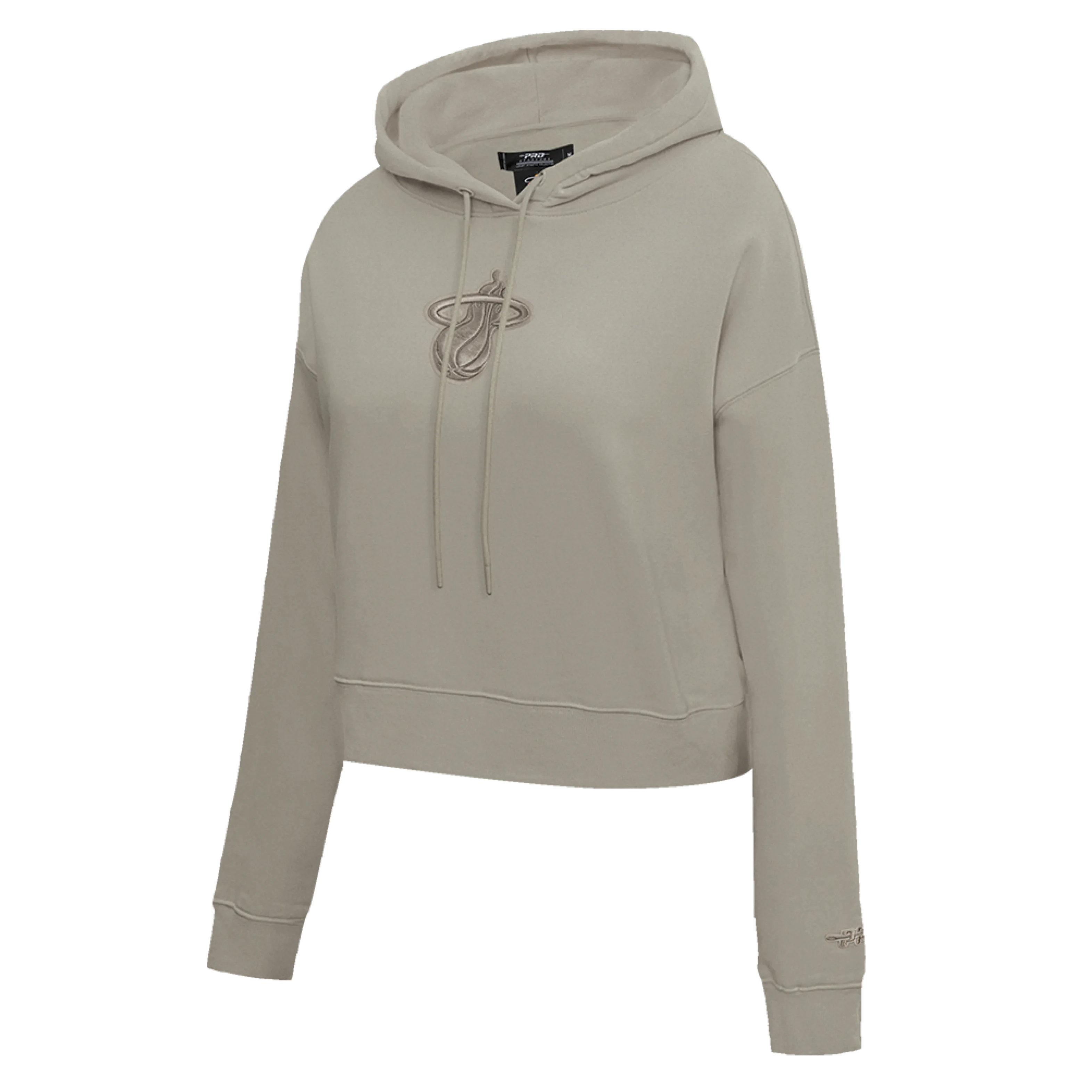 Pro Standard Miami HET Wingspan Crop Women's Taupe Hoodie