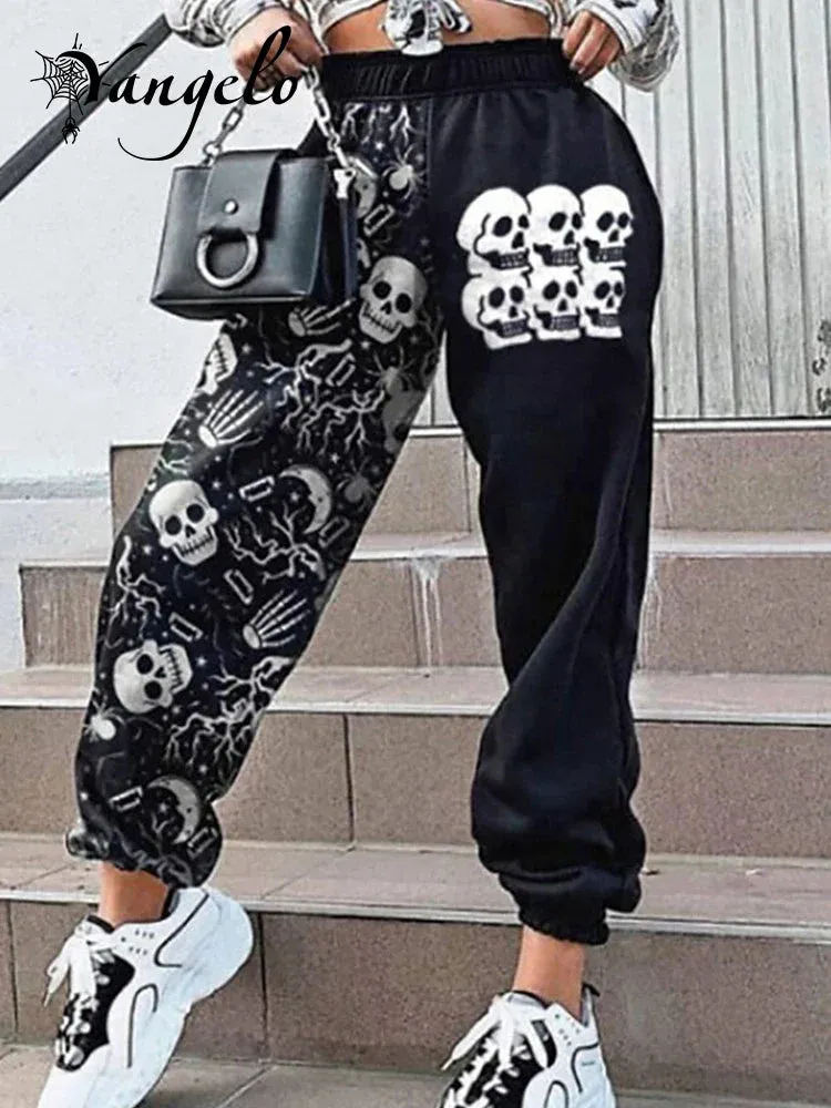 Punk Halloween Grunge Skull Pants