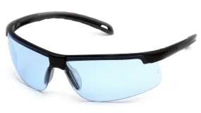 Pyramex SB8660DT Ever-Lite Black Safety Glasses W/ Infinity Blue Anti-Fog Lens (12 each)