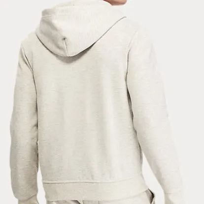 Ralph Lauren Double-knitted Full-Zip Hoodie Grey