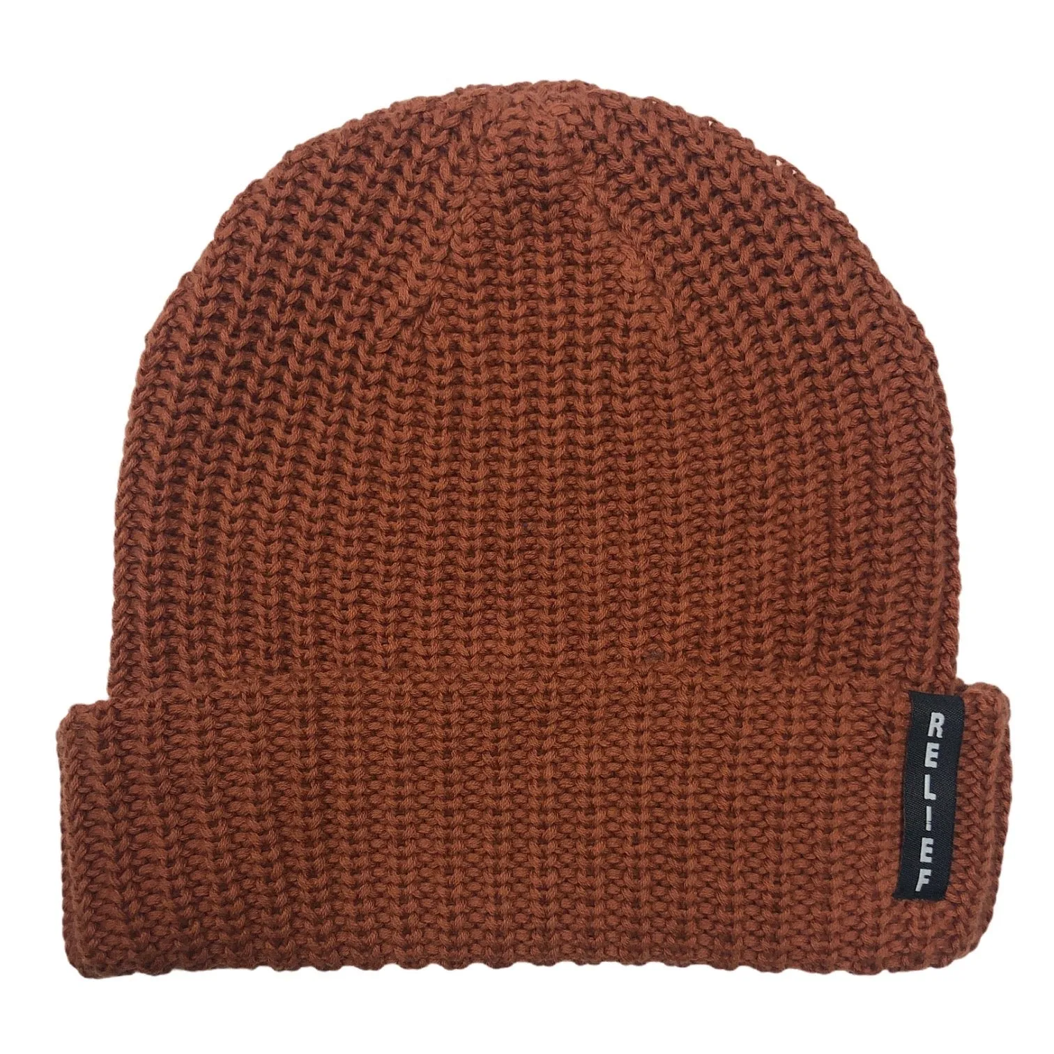 RELIEF COTTON KNIT CUFFED BEANIE TEXAS ORANGE