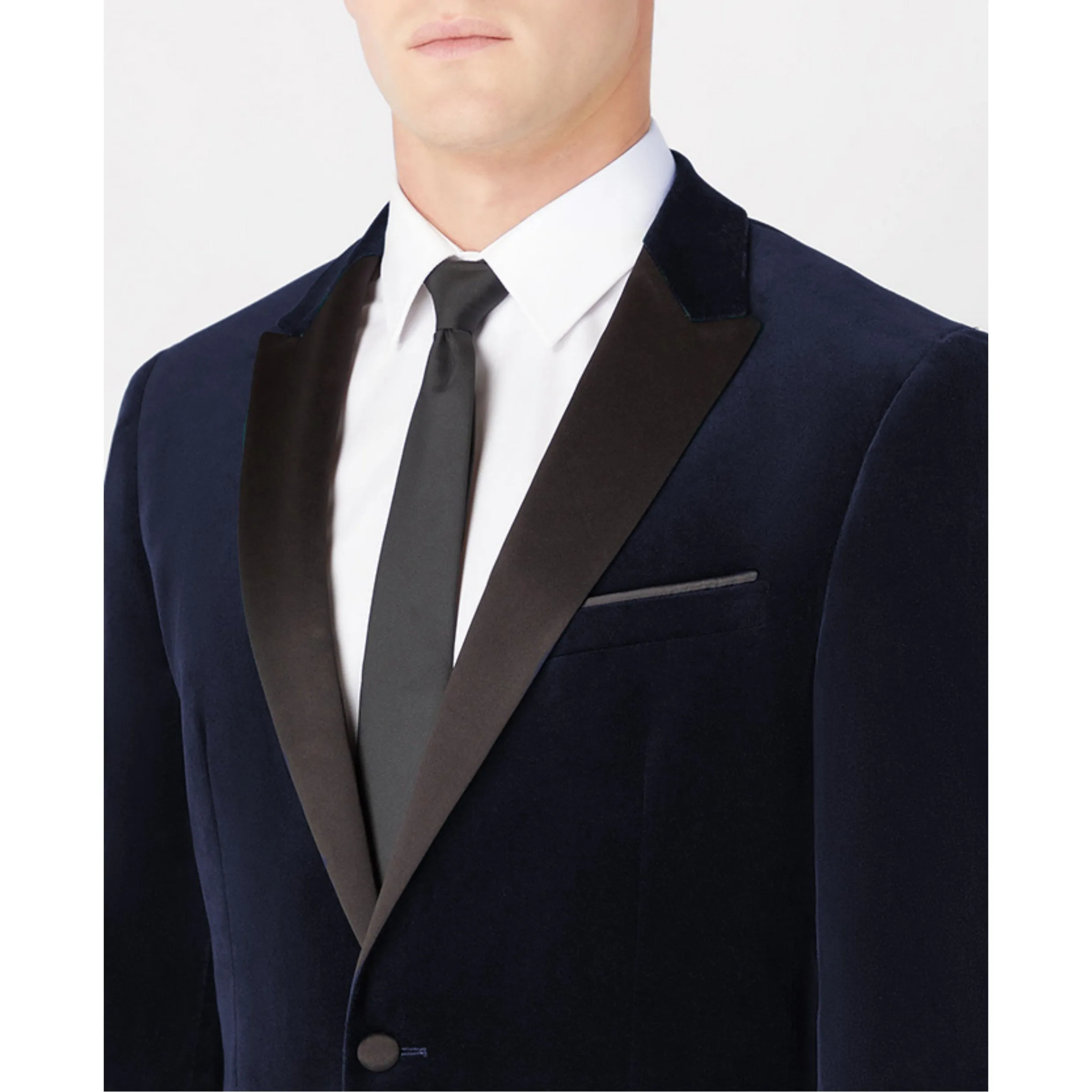 Remus Uomo Monti Velvet Slim Fit Jacket Navy 11850