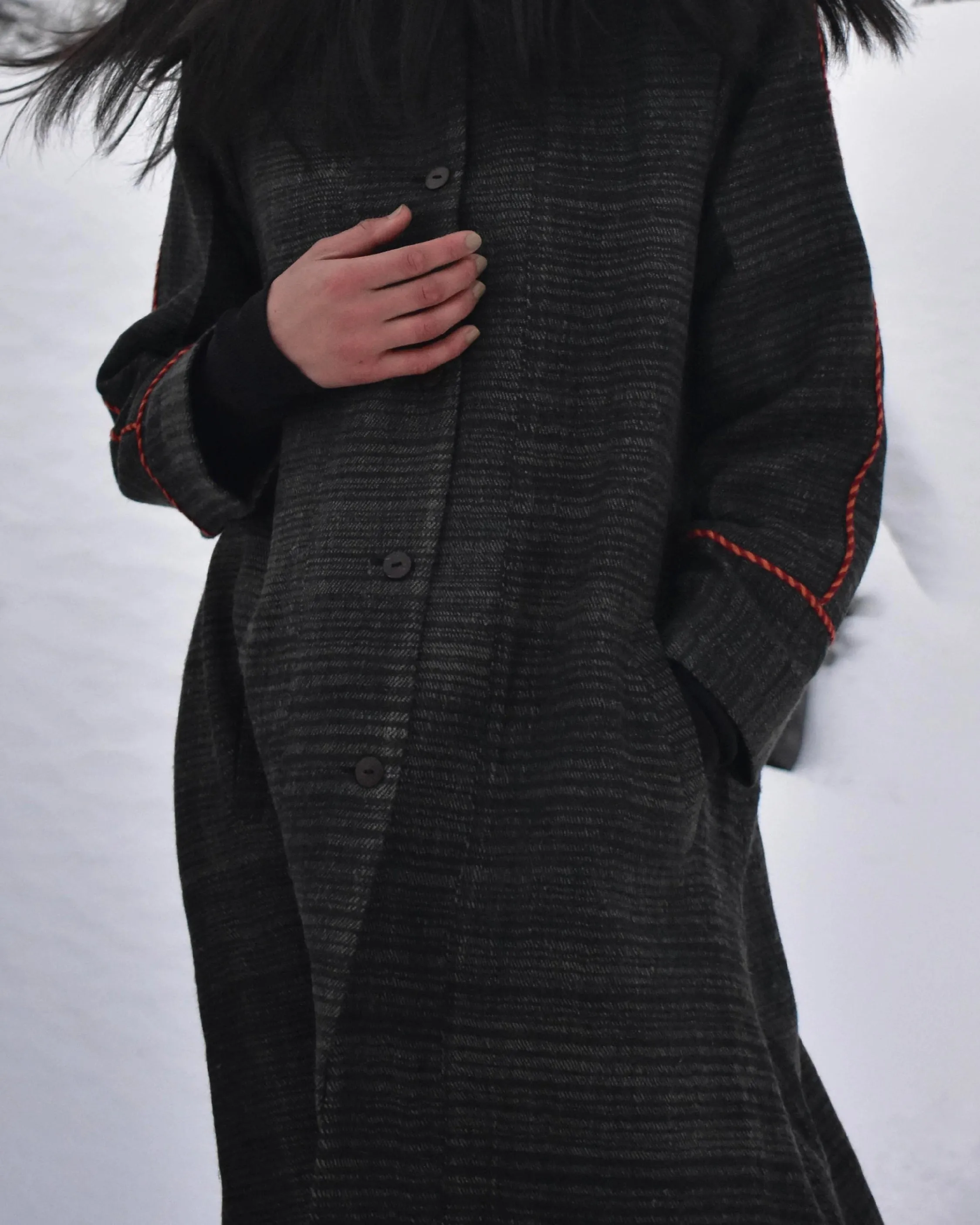 RE:VERVE LAYERED WOOL COAT