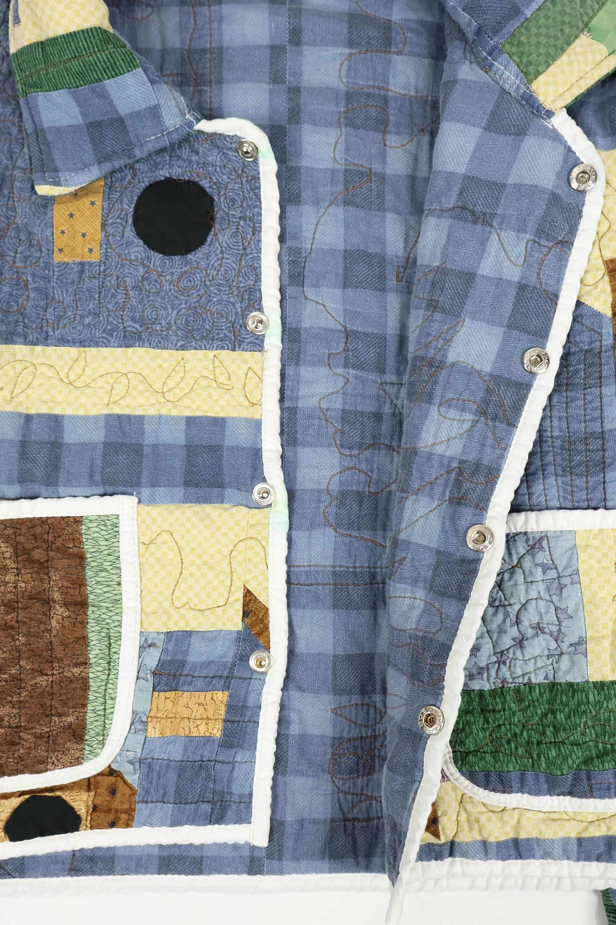 Reworked Snap Button Quilt Jacket