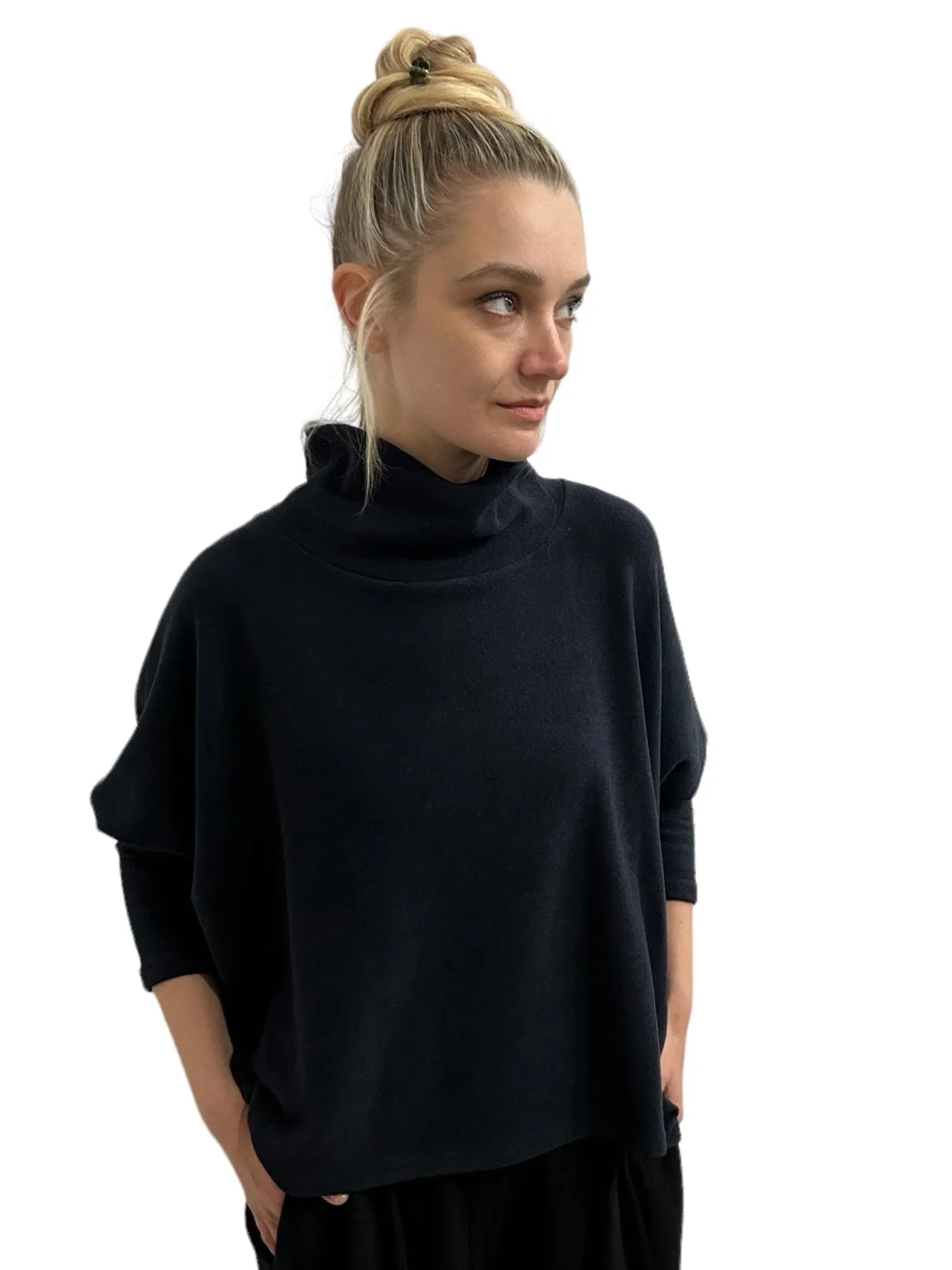 Ring Neck Basic shirt Navy