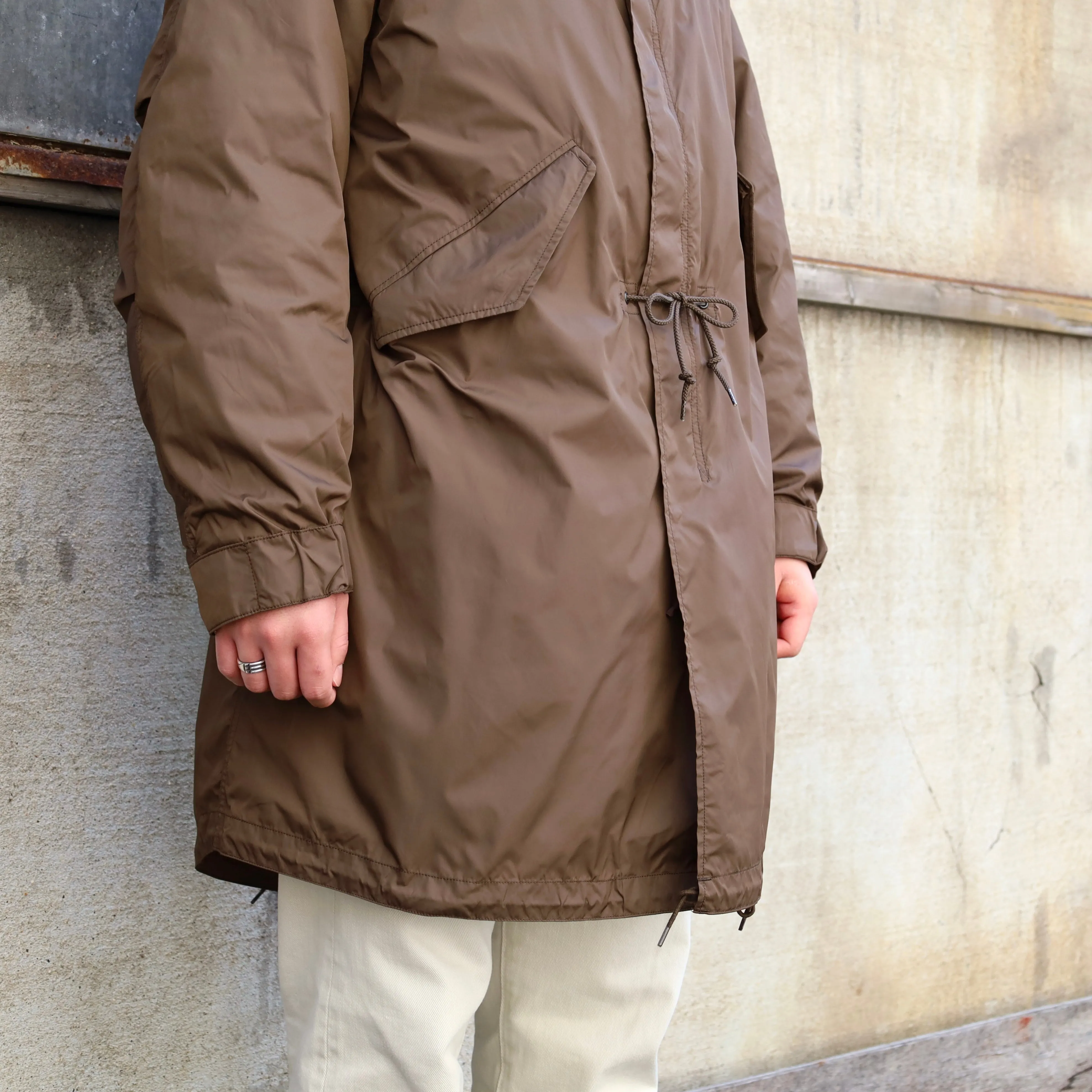 RMFC M51 FISHTAIL PARKA NYLON TAFFETA with DOWN LINER BROWN