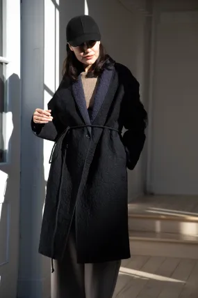 Rubia & Neel | Sofia Coat in Black & Indigo