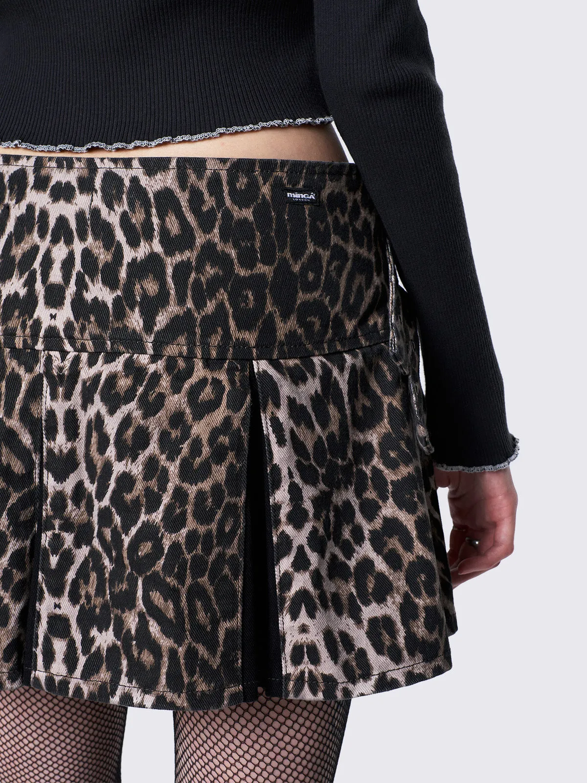 Sasha Leopard Mini Skirt