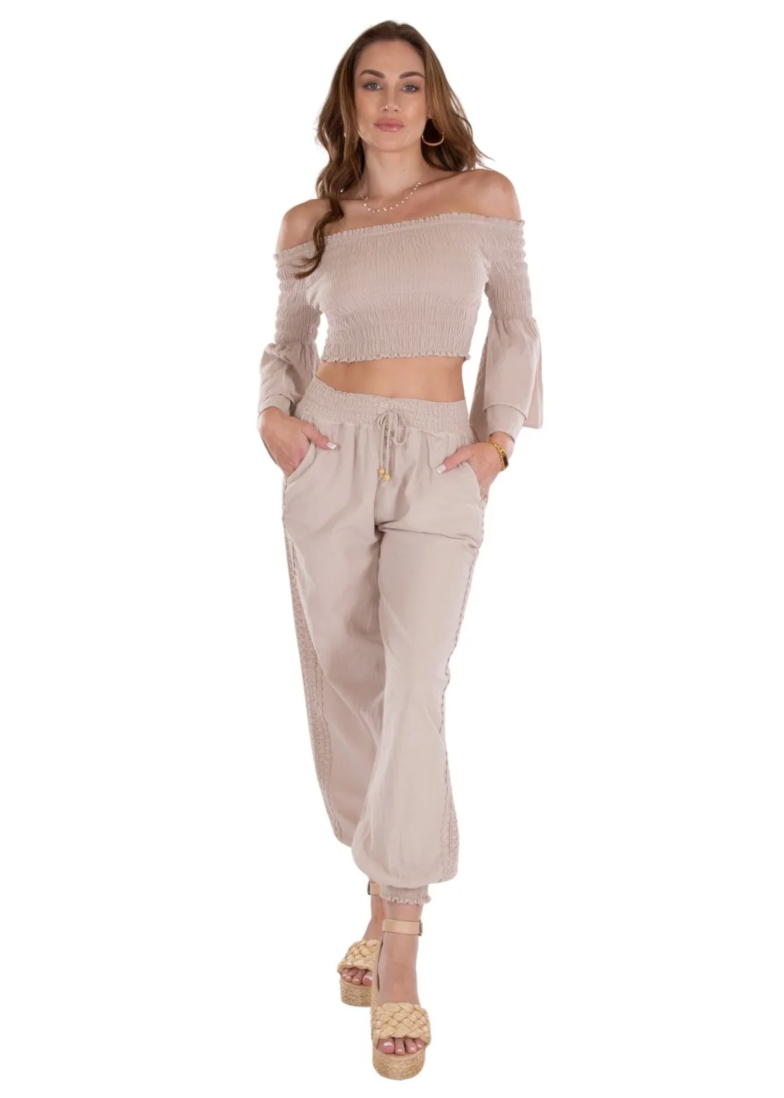 'Scarlett' Side Crochet Joggers