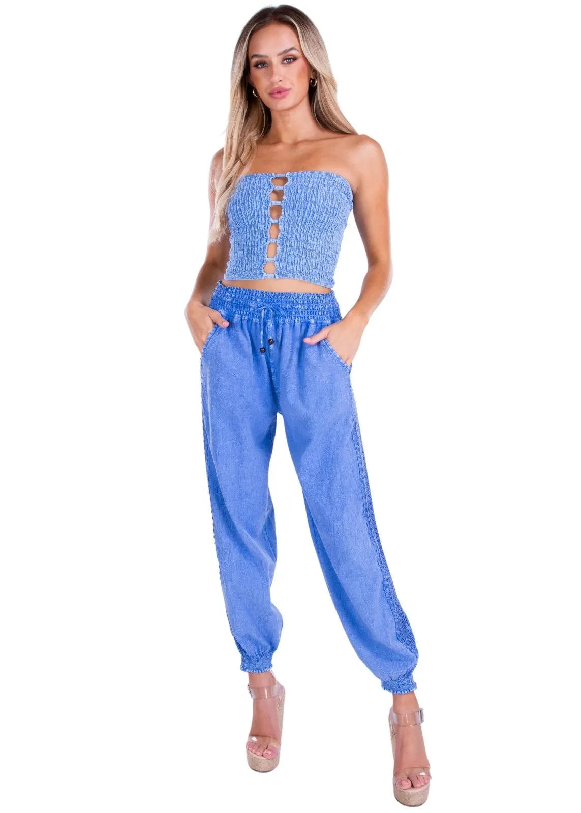 'Scarlett' Side Crochet Joggers