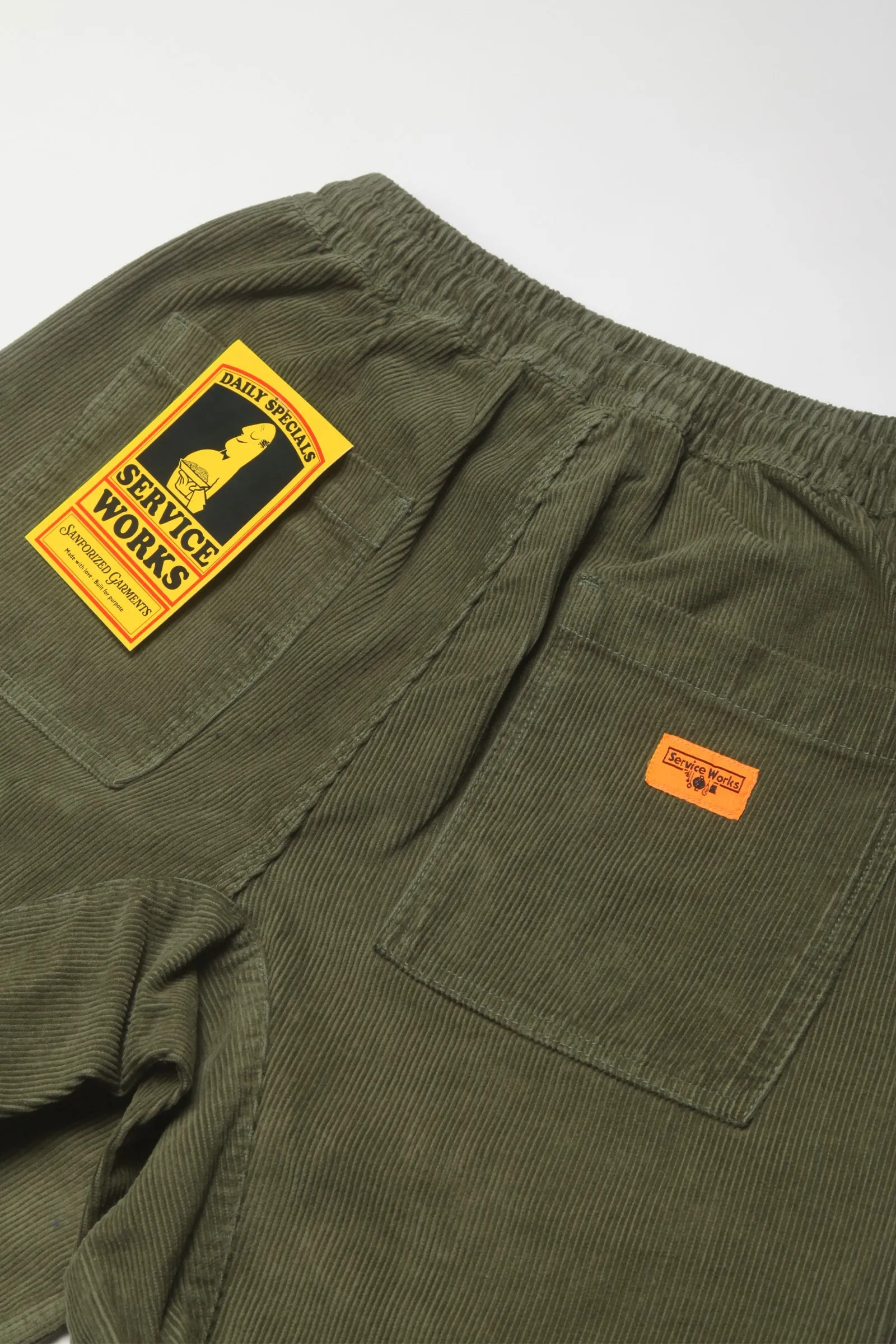 Service Works - Corduroy Chef Pants - Olive