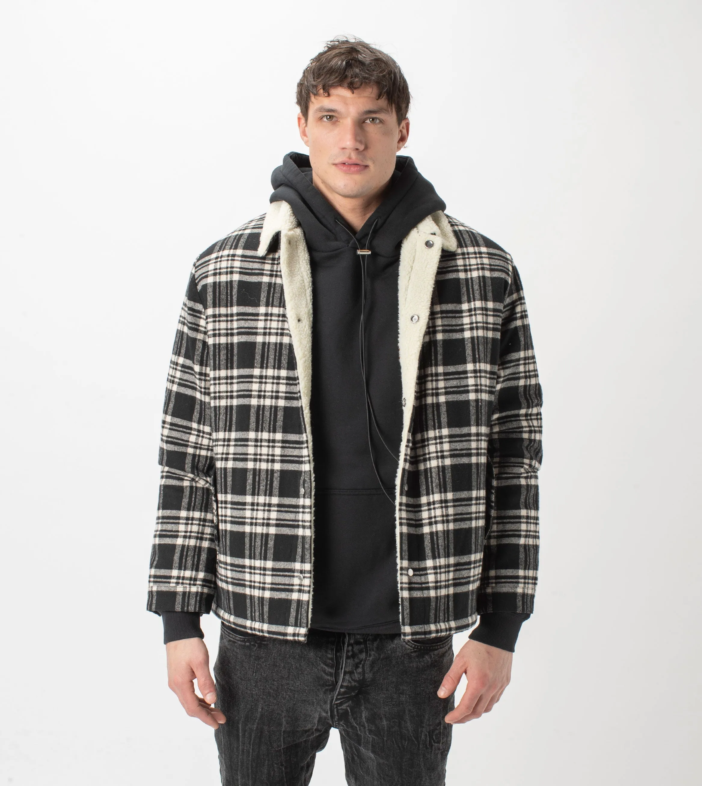 Sherpa Work Jacket Black/Milk