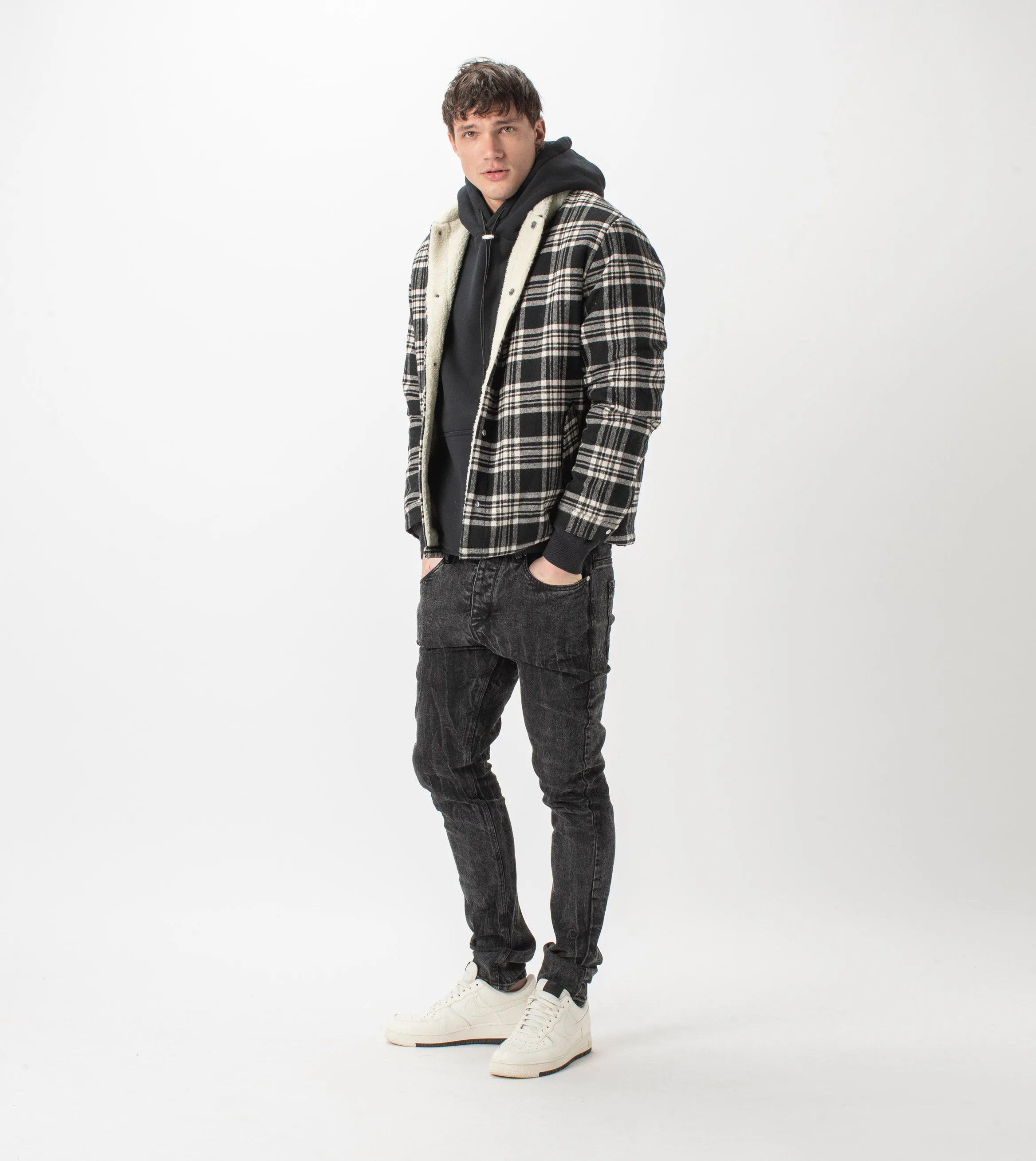 Sherpa Work Jacket Black/Milk