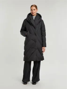 Shona Black Down Quilted Coat