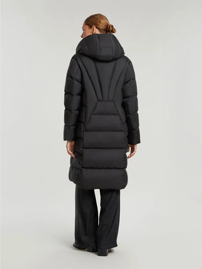 Shona Black Down Quilted Coat