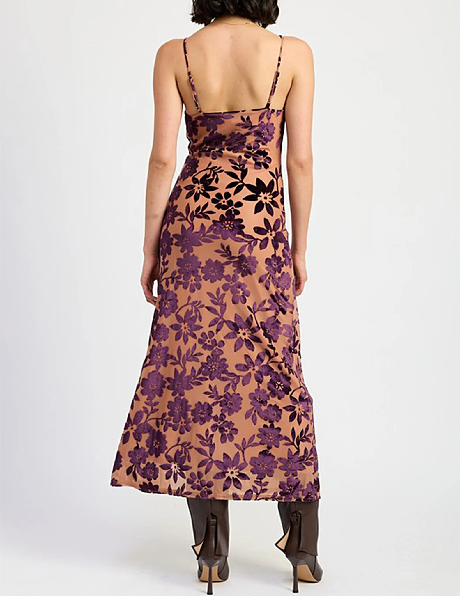 Shyla Velvet Floral Dress