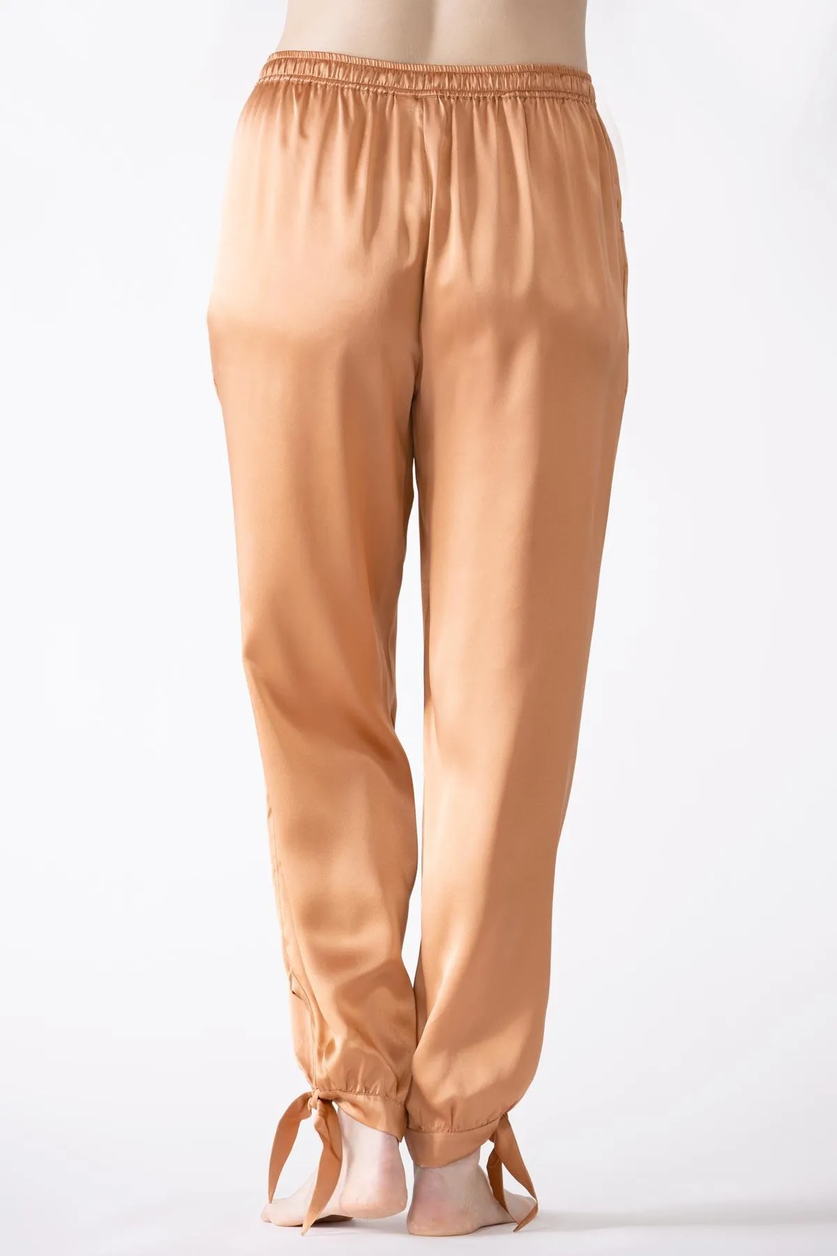 Sierra Ankle Tie Silk Joggers