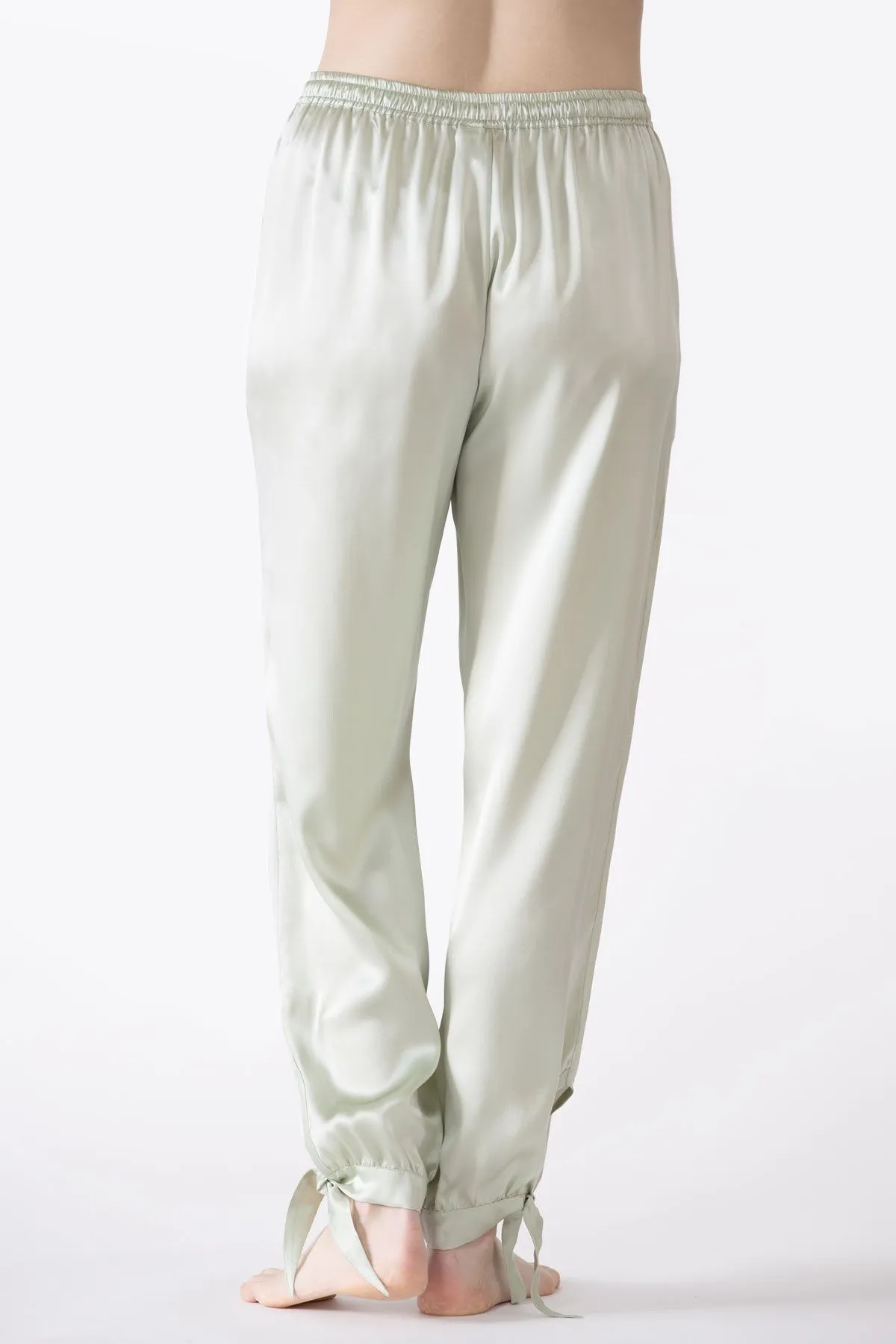 Sierra Ankle Tie Silk Joggers