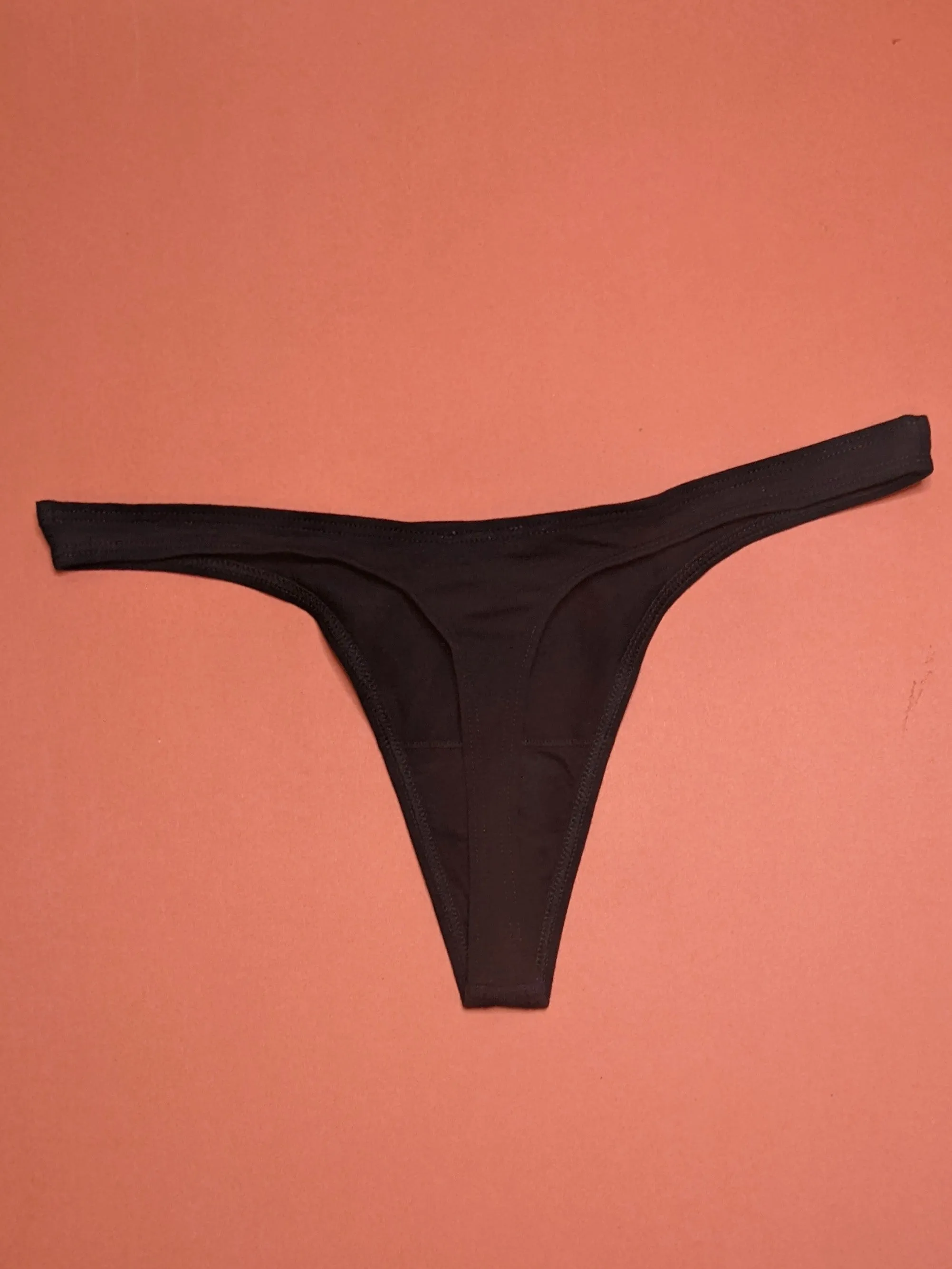 Skin: Graysen Organic Cotton Thong - Black